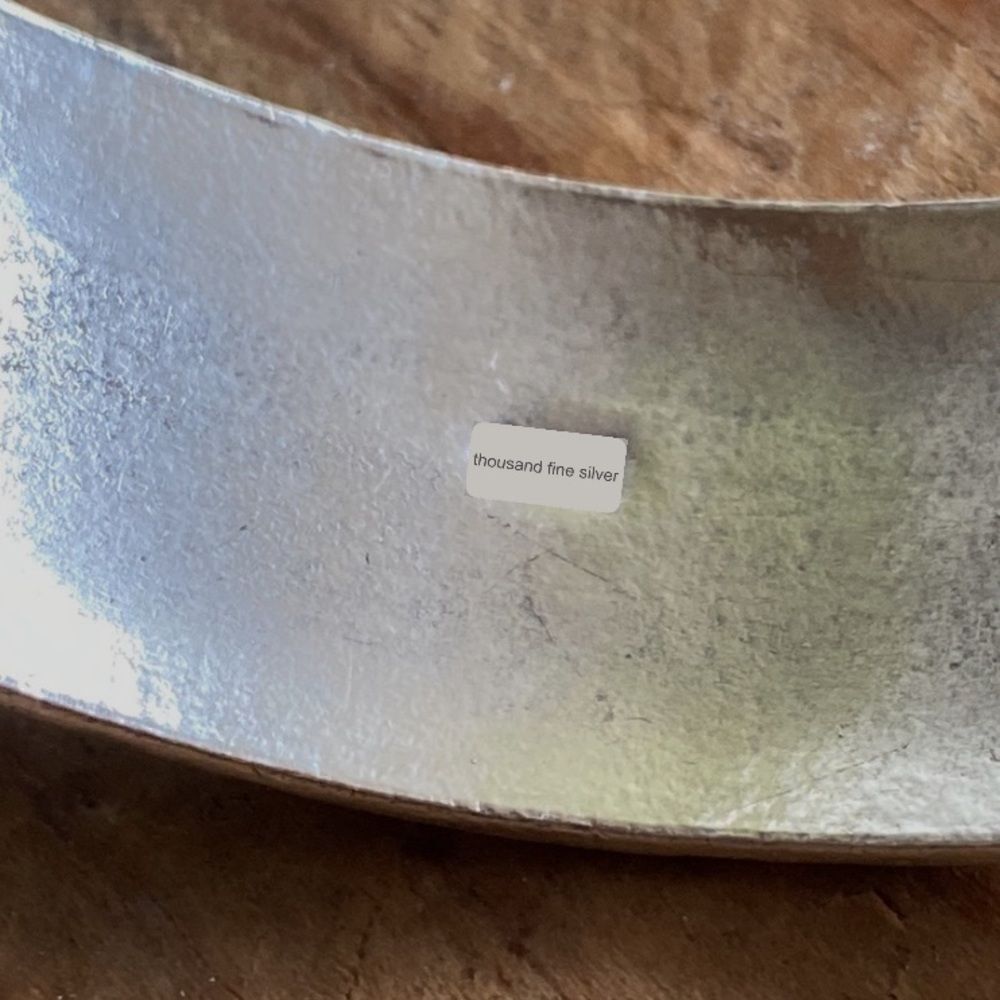 💛 Antique Chinese Pure Silver Bangle - Picture 6 of 6